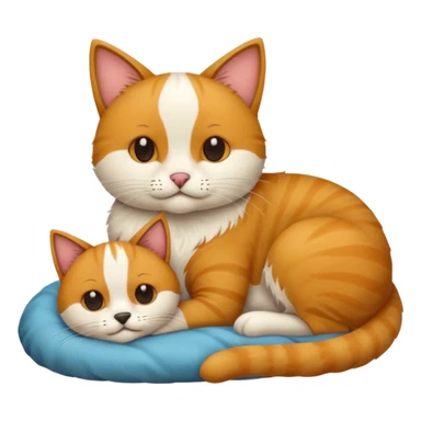 deux animaux qui dorment tout content sticker