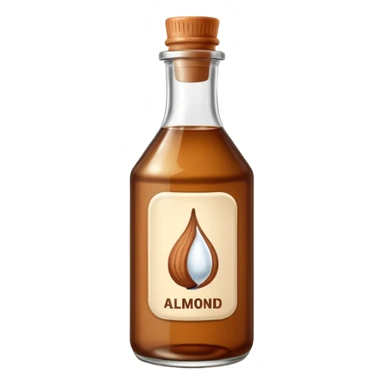almond extract bottle sticker