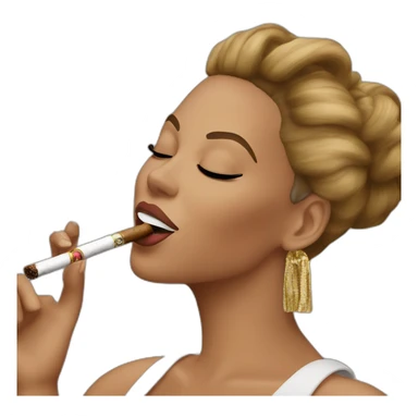 beyonce smoking cuban cigar sticker