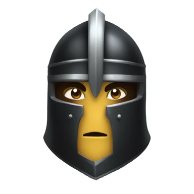 A buff black knight full helm sticker