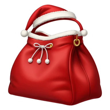 red Santa's bag  sticker