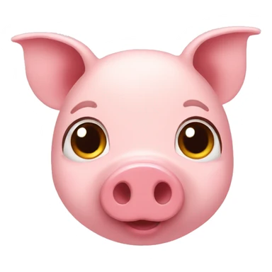 Little pig face sticker