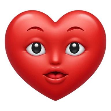 red kiss emoji sticker