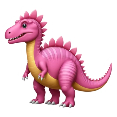 Pink spinosaurus sticker