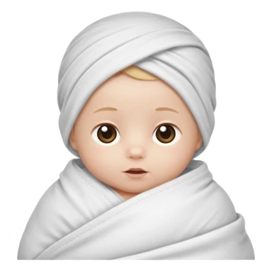 baby in a swaddle sticker