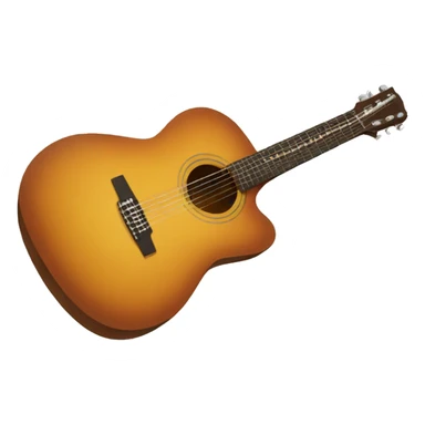 Guitarra acustica sticker