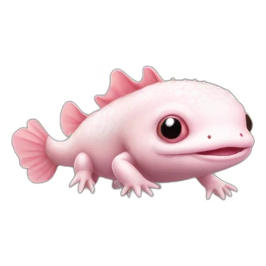 cute axolotl sticker