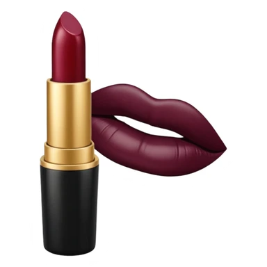 black and gold lipstick, wine luxury lipstick sticker
