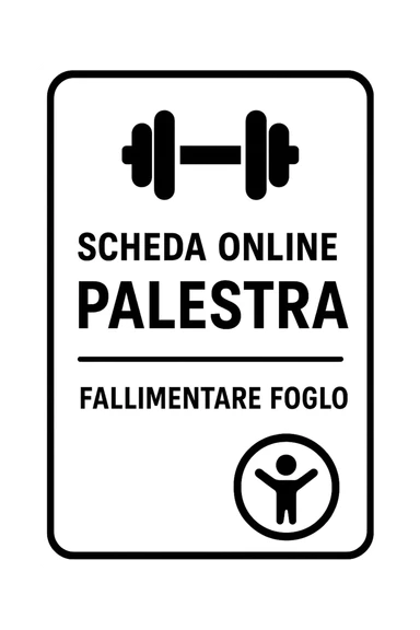 Scheda online palestra fallimentare  foglio sticker