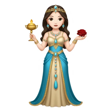 ejemplos diosa tanit vestimenta completa sticker