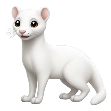 Snow ermine  sticker