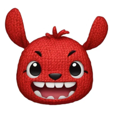 Stitch red sticker