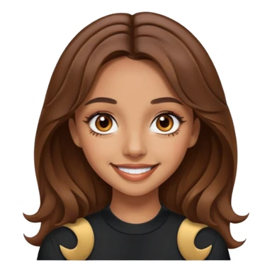 Jade Thirlwall brown eyes, brown hair sticker