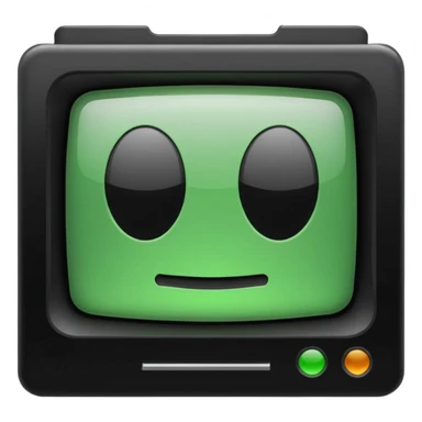 mac os icon code transpiler compiler terminal, black and green sticker