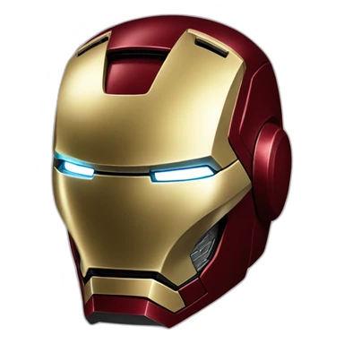 iron man's helmet sticker