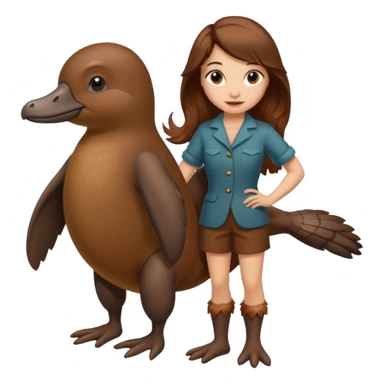 woman with platypus sticker
