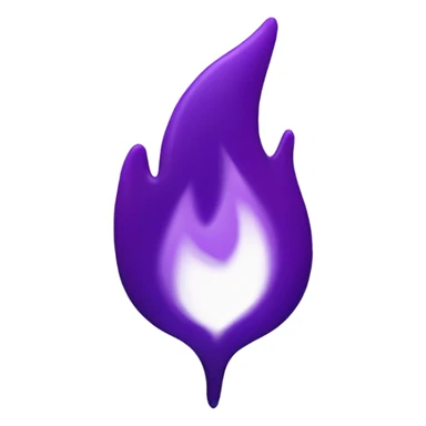 purple fire sticker