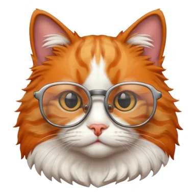 КІТ З ОКУЛЯРАМИ  sticker