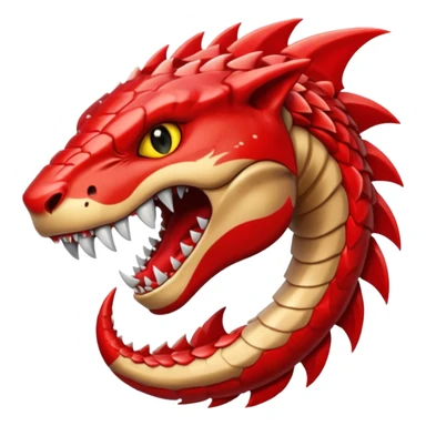 glitter red apex predator sticker