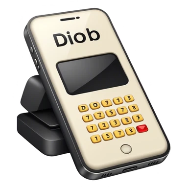 a mobile phone holding up a ‘do not disturb’ sign sticker