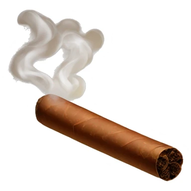Brown Cigar with Smoke sticker
