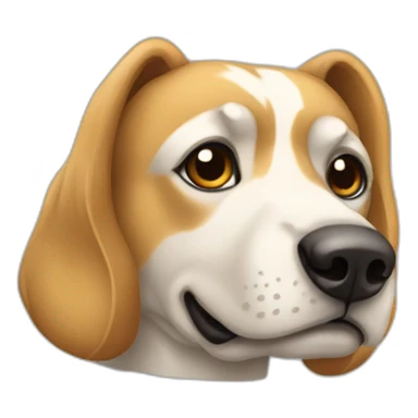 Chien qui lit un livre sticker