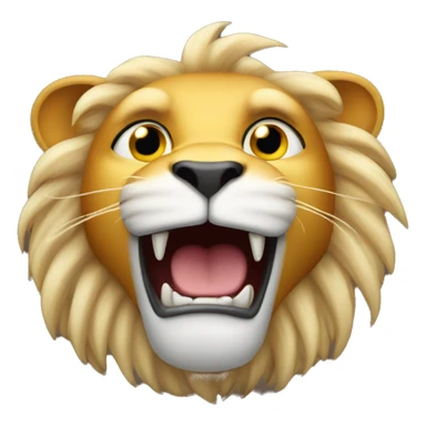 lion in the form of a fish sticker