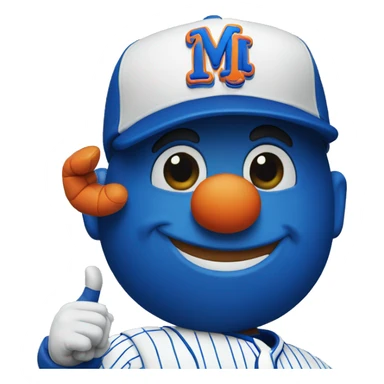 Mr.Met thumb up  sticker