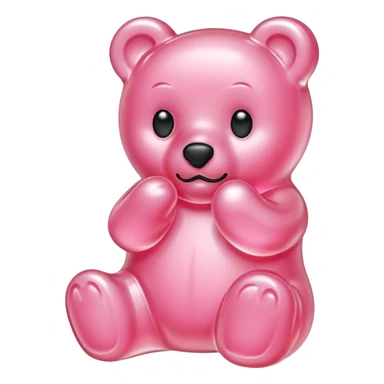 light pink gummy bear sticker