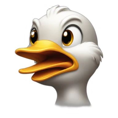 Angry duck sticker