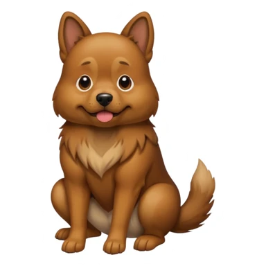 A dog doing a disgusting poo sticker