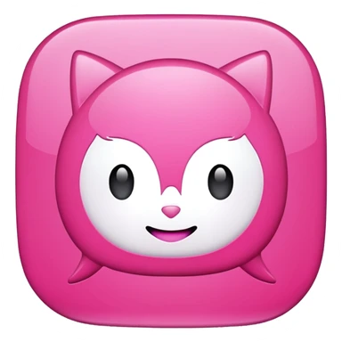 pink chat gpt ai app logo sticker