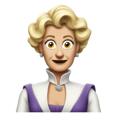Ursula von der Leyenl very photorealistic shrugs sticker