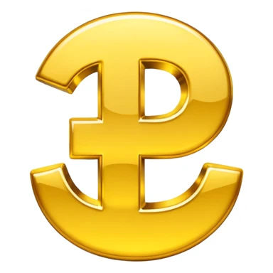gold Chinese yuan sign emoji sticker