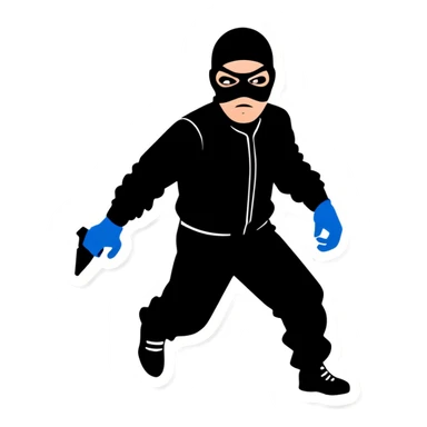 Robber sticker