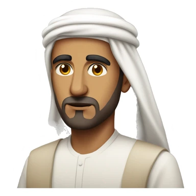 serious Arab man sticker