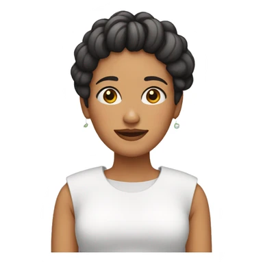 Mujer con rulos sticker