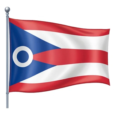 Ohio flag sticker