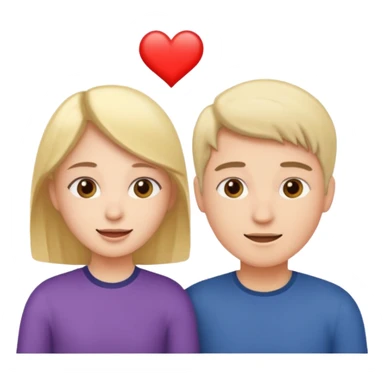 two people talking to each other, close up, friendly expression sticker