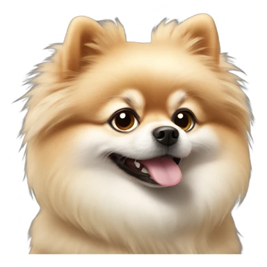 derpy pomeranian sticker