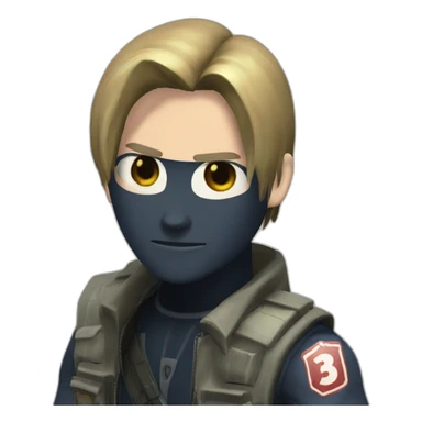 leon kennedy from resident evil 2 sticker