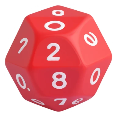 d20 dice  sticker