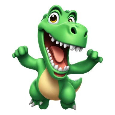 DinoG hopping on it going crazy  sticker