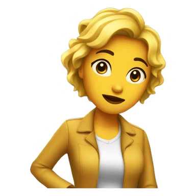 Chica Tomando café  sticker