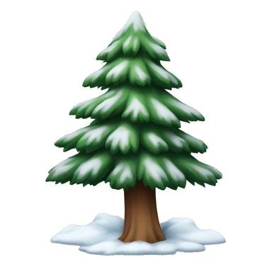 Winter pine tree sticker
