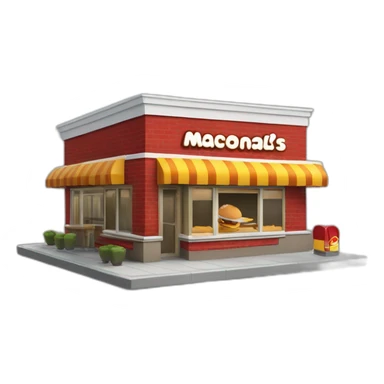 Restaurant Macdonalds extérieur sticker