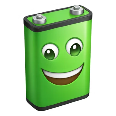Happy Green battery sticker