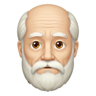 Emoji vieux philosophe sticker
