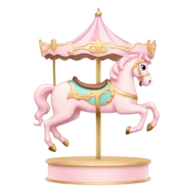 Light pink carousel  sticker
