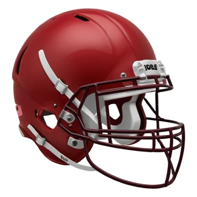 college football player helmets dark red  sticker